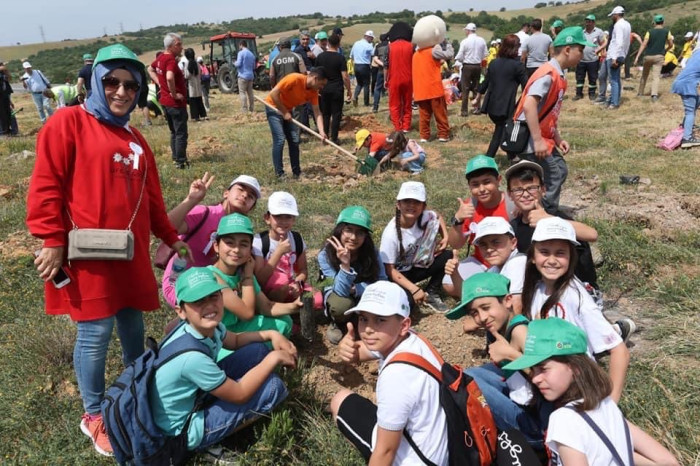 Gebze sıfır atık ormanı fidan dikim fotoğrafları, Gebze sıfır atık fotoğrafları, Gebze belediyesi Sıfır atık ormanı