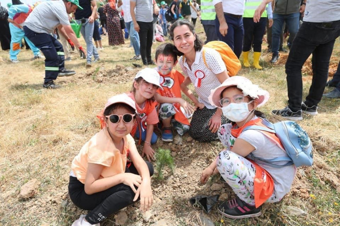 Gebze sıfır atık ormanı fidan dikim fotoğrafları, Gebze sıfır atık fotoğrafları, Gebze belediyesi Sıfır atık ormanı
