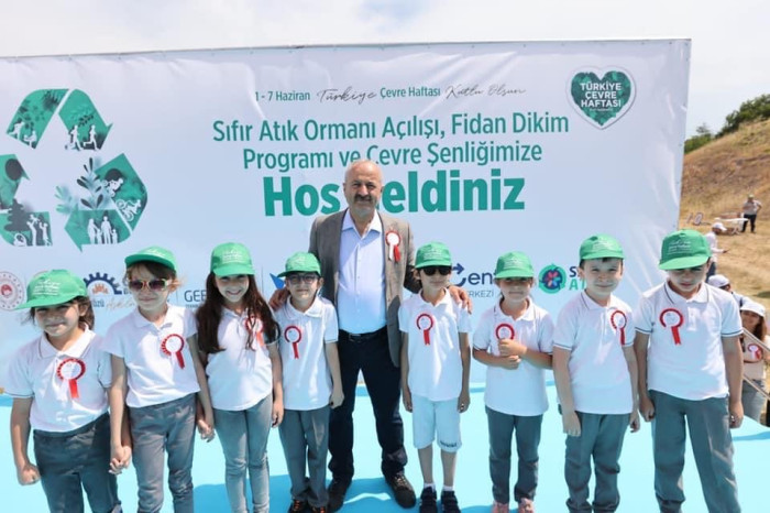 Gebze sıfır atık ormanı fidan dikim fotoğrafları, Gebze sıfır atık fotoğrafları, Gebze belediyesi Sıfır atık ormanı