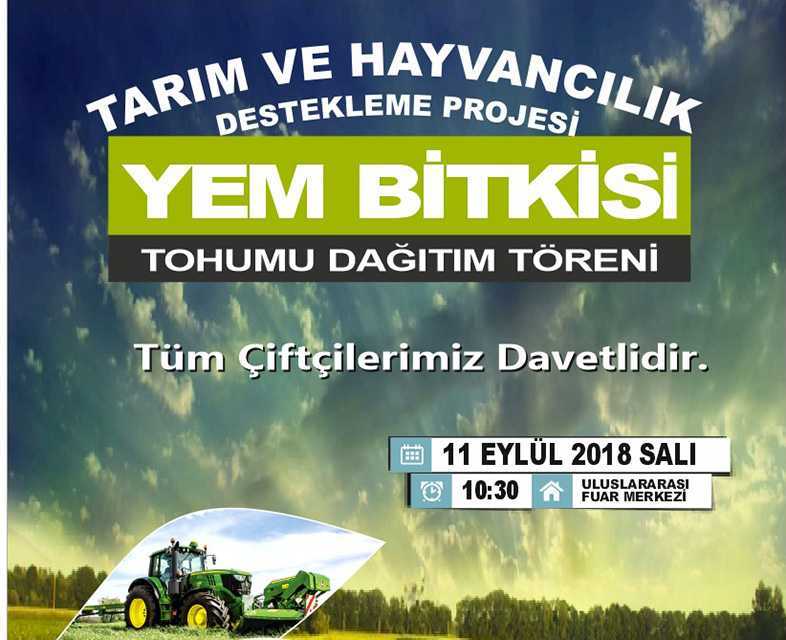 Büyükşehirʹden çiftçilere yem bitkisi tohumu desteği