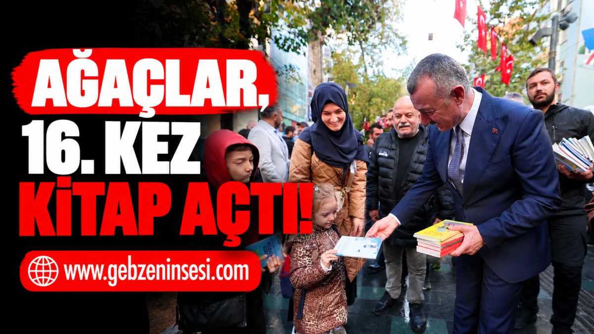 Ağa&ccedil;lar, 16. kez kitap a&ccedil;tı!