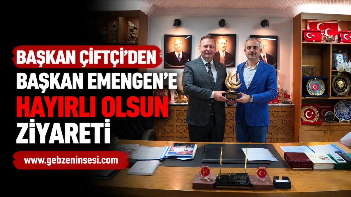 Başkan &Ccedil;ift&ccedil;i&rsquo;den Başkan Emengen&rsquo;e hayırlı olsun ziyareti