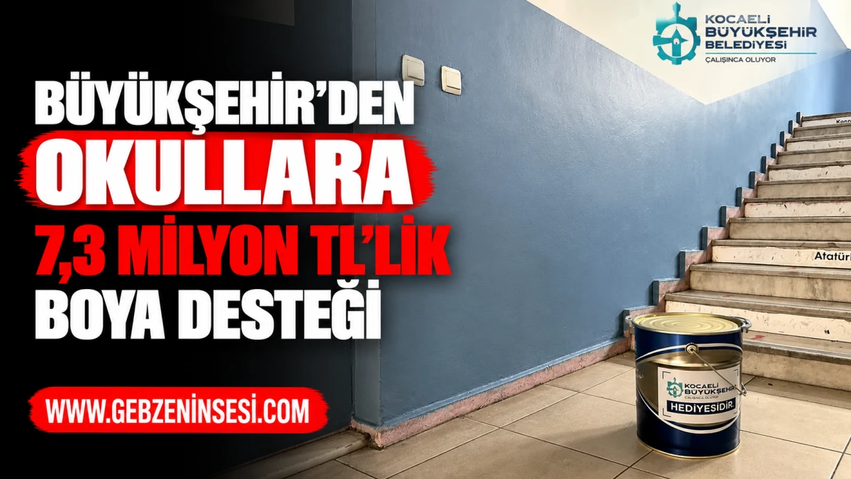 B&uuml;y&uuml;kşehir&rsquo;den okullara 7,3 milyon TL&rsquo;lik boya desteği