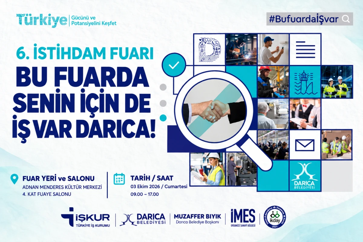 Darıca&rsquo;da 6. İstihdam Fuarı İ&ccedil;in Geri Sayım Başladı