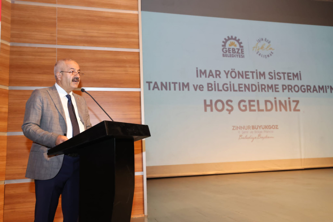 Gebze belediye başkanı Büyükgöz,  yeni imar yönetimini tanıtımını gerçekleştrdi.
