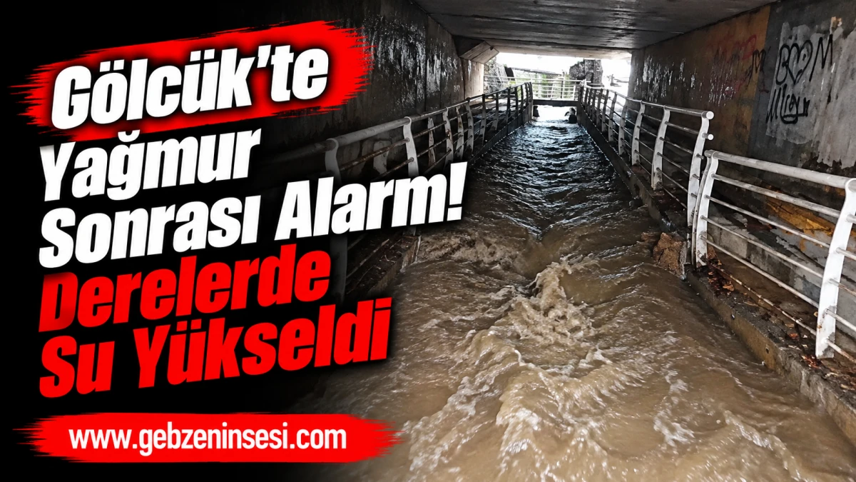 G&ouml;lc&uuml;k&rsquo;te Yağmur Sonrası Alarm! Derelerde Su Y&uuml;kseldi