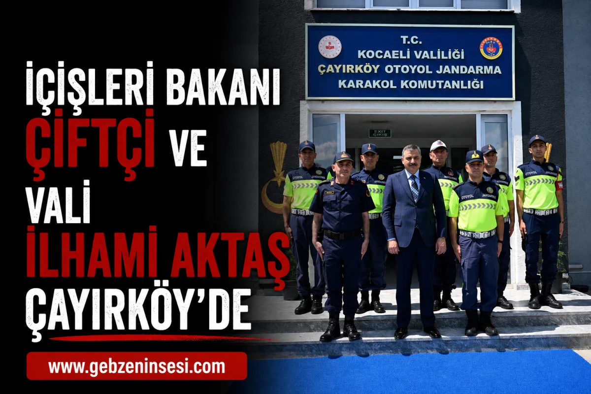 İ&ccedil;işleri Bakanı &Ccedil;ift&ccedil;i ve Vali İlhami Aktaş &Ccedil;ayırk&ouml;y'de