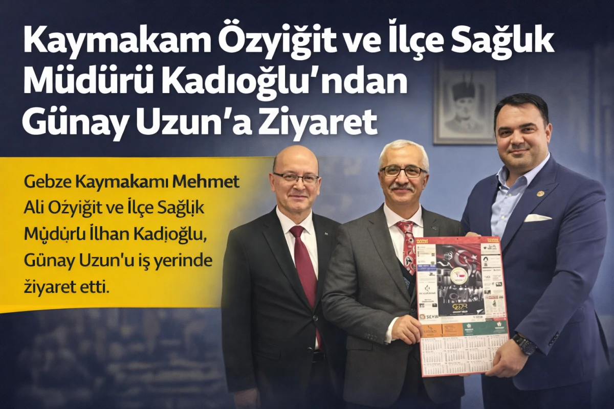 Kaymakam &Ouml;zyiğit ve İl&ccedil;e Sağlık M&uuml;d&uuml;r&uuml; Kadıoğlu&rsquo;ndan G&uuml;nay Uzun&rsquo;a Ziyaret