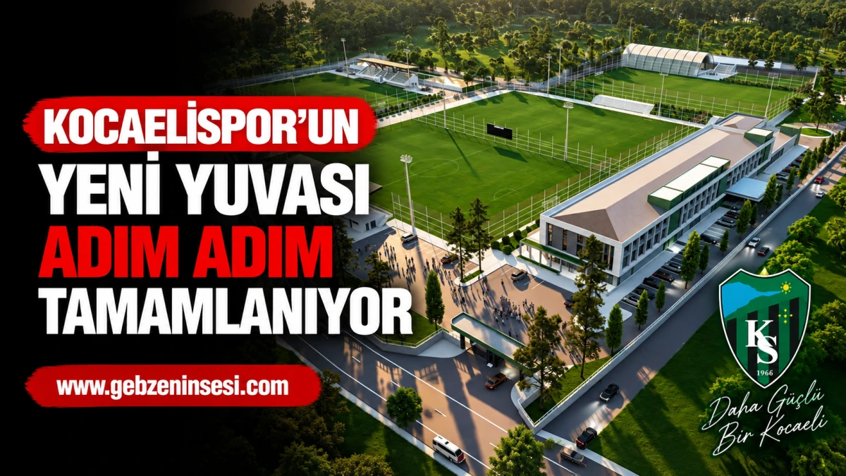 Kocaelispor&rsquo;un yeni yuvası adım adım tamamlanıyor