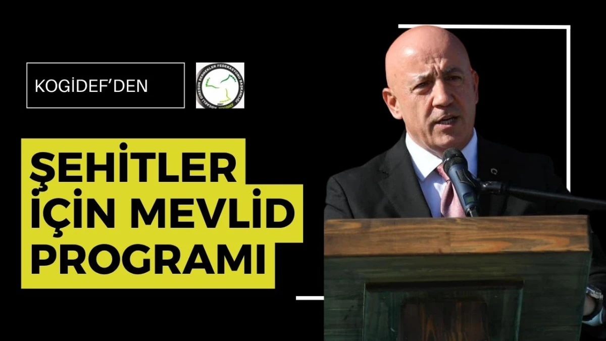 Mehmet Elmas’tan Şehitler İçin Mevlid Programı Duyurusu