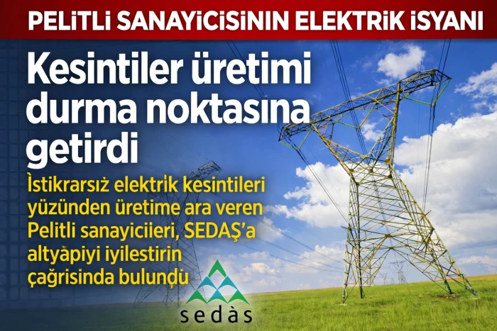 Pelitli sanayicisinden elektrik isyanı. Kesintiler &uuml;retimi durma noktasına getirdi