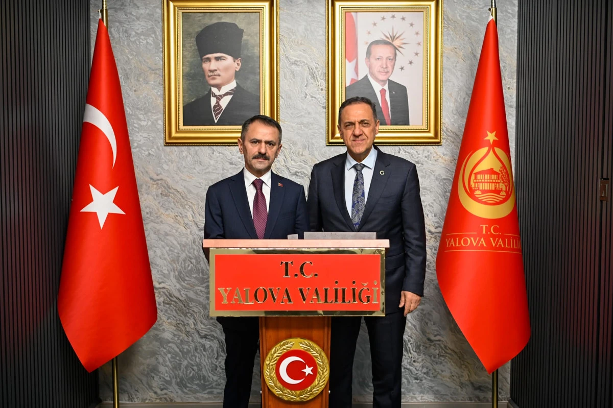 Vali İlhami Aktaş&rsquo;tan Yalova Valisi Dr. Ahmet Hamdi Usta&rsquo;ya Hayırlı Olsun Ziyareti