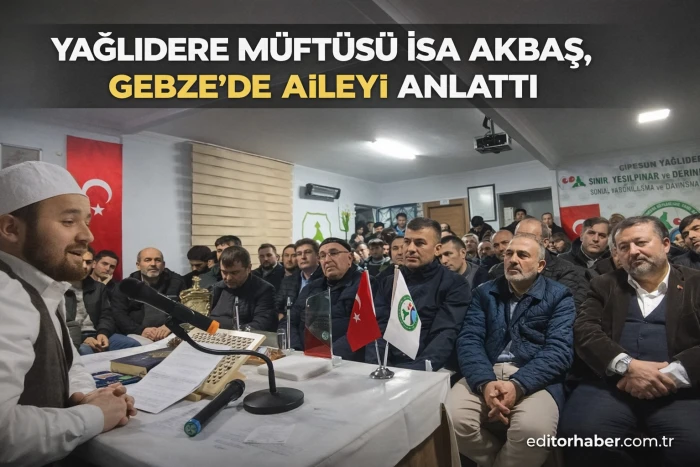 Yağlıdere M&uuml;ft&uuml;s&uuml; İsa Akbaş, Gebze&rsquo;de &ldquo;İslam ve Aile Ahlakı&rdquo;nı Anlattı